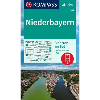 KOMPASS Wanderkarte 160 Niederbayern