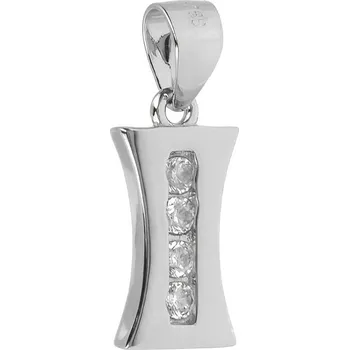 Přívěsek Argento 84939 Stříbrný přívěsek - písmeno I, čiré kulaté zirkony
