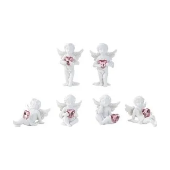 Vánoce Anděl stojící nebo sedící se srdcem