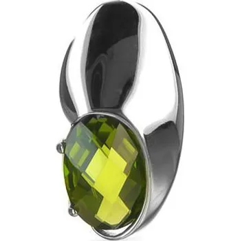 Přívěsek Argento 82801 Stříbrný přívěsek - zelený oválný zirkon