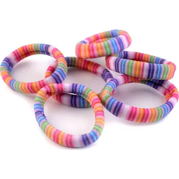 Gumičky do vlasů, proužky - 6ks