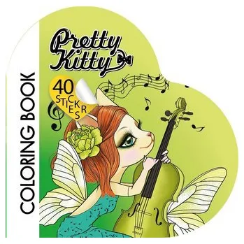 Set školních potřeb Kolorowanka Curly z naklejkami BR Serce 2210