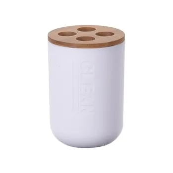 Držák na kartáček Držák zubních kartáčků PH/bambus WHITE