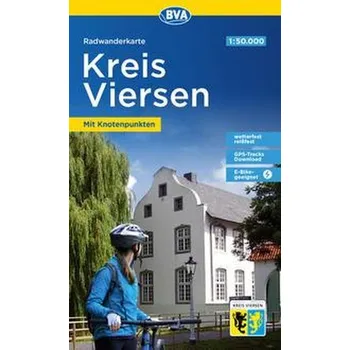 Radwanderkarte BVA Kreis Viersen mit Knotenpunkten, 1:50.000, reiß- und wetterfest, GPS-Tracks Download, E-Bike-geeignet