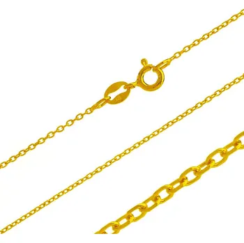 Řetízek Argento 15347 Pozlacený stříbrný řetízek - vzor Rolo, tloušťka 0,8 mm | Délka: 55cm