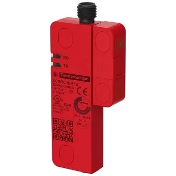 vypínač a zásuvka XCSRC10M12 Bezpečnostní RFID spínač, model SINGLE, tovární nastavení - unikátní párování, Konektor M12, Schneider Electric