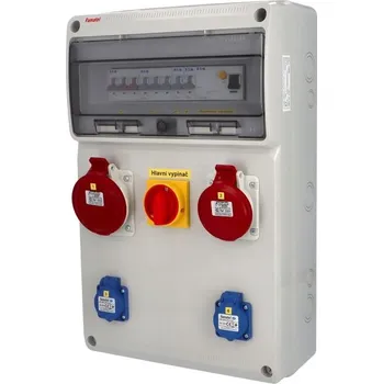 modulární přístroj a rozvaděč FAMATEL v4402 - SFV20101000.1 /3952 zásuvková skříň IP44 jištěná s chráničem 40/4/003 v4402