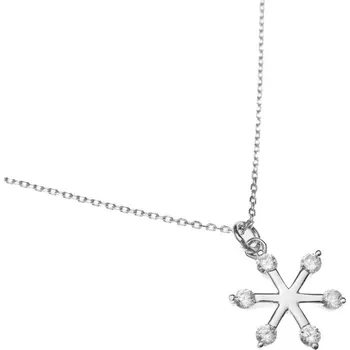 Náhrdelník Argento 91426 Stříbrný náhrdelník - čiré kulaté zirkony, délka 41 až 45 cm