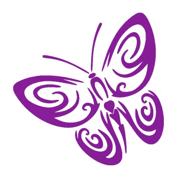 Samolepící dekorace SAMOLEPKA Motýl 019 levá (14 - fialová) NA AUTO, NÁLEPKA, FÓLIE, POLEP, TUNING, VLASTNÍ TEXT, TISK, AUTOSAMOLEPKY.cz, POLEPY, OBRÁZEK, LOGO, SAMOLEPKY