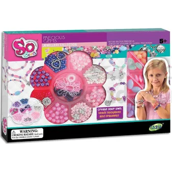 dětská sada na výrobu šperků TASIA So Beads Výroba šperků: Náramky a náhrdelníky s drahokamy