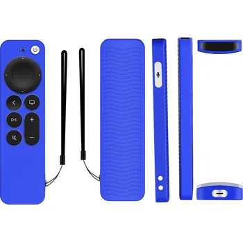 Dálkový ovladač APPLE TV 4K SIRI REMOTE 2021 silikonový obal - barva modrá
