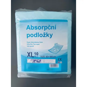 Inkontinenční podložka Absorpční (inkontinenční) podložky 90x180cm se záložkami (balení 10 ks)