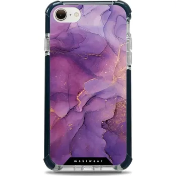 Pouzdro na mobilní telefon Odolný obal Mobiwear MagSafe Elite Bumper - Apple iPhone 7 / 8 / SE 2020 / SE 2022 - D020D Fialový mramor (Odolný kryt, pouzdro, obal Mobiwear Elite Bumper na mobil Apple iPhone 7 / 8 / SE 2020 / SE 2022 - D020D Fialový mramor, materiál Plast + TPU siliko