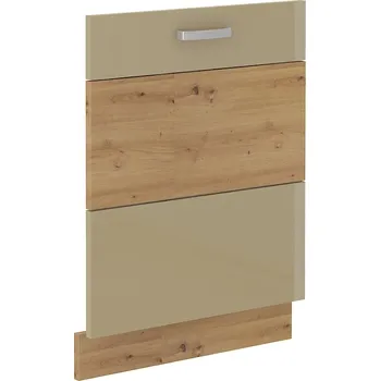 Kuchyňská linka MEADOW, dvířka na myčku ZM 713x596, dvířka: cappuccino lesk, dub artisan + vyzvednutí ZDARMA