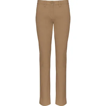 KARIBAN Dámské kalhoty CHINO K741 Velikost: 36, Barva: camel