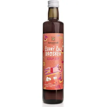 Sirup Sonnentor Černý čaj - broskev sirup bio 500 ml