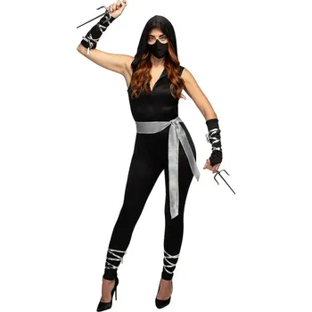 Karnevalový kostým Funiglobal - Plus size kostým Ninja pro ženy - XXL