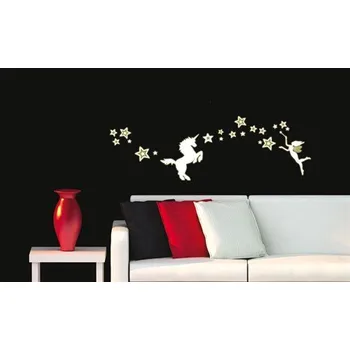 Samolepící dekorace Samolepky na zeď jednorožec IMPOL TRADE VCS109