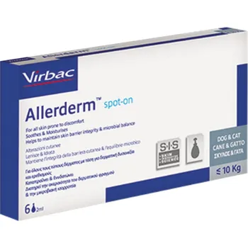 VIRBAC Allerderm spot-on pro psy a kočky do 10 kg 6x2 ml