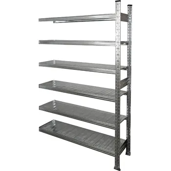 Dílenský regál Přídavný policový regál, 2475x900x300 mm, 6 polic