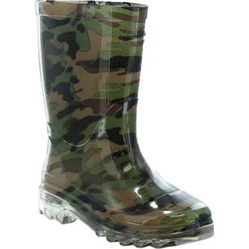 Dívčí obuv Pidilidi chlapecké holínky PVC - maskáč KAMO, Pidilidi, PL0082, kluk Velikost: 26