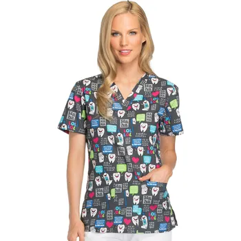 Dámská halenka Zdravotnická zubařská halena s potiskem Dickies DK704 HALU Velikost: S