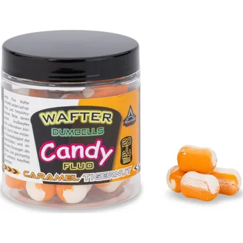 Nástraha Anaconda wafter dumbells Candy fluo tigernut-caramel 20x24mm 90g
