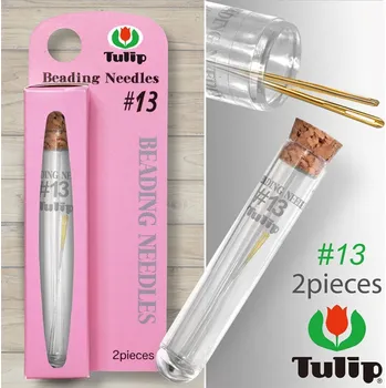 Jehly na navlékání korálků TULIP No.13 pr.0,30mm délka 35mm sada 2Ks