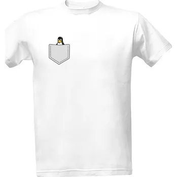 Pánská móda Tričko s potiskem Náprsní kapsa Linux pánské