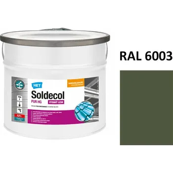 univerzální barva Soldecol PUR HG 2,5 L RAL 6003 (odpovídá cca ČSN 5450 - Khaki kamuflážní barva)