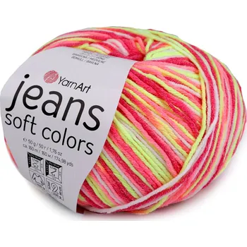 Pletací příze Jeans Soft Color 50 g