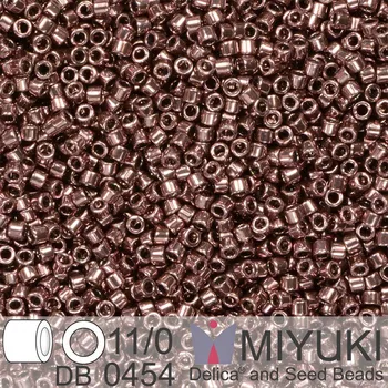 Korálek Korálky Miyuki Delica 11/0. Barva Galvanized Smoky Amethyst DB0454. Balení 5g