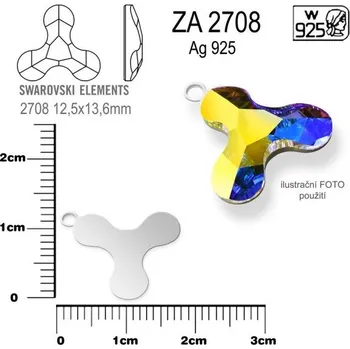 Přívěsek Komponent PŘVĚSEK ozn. ZA 2708. Materiál STŘÍBRO AG925.váha 0,40g.