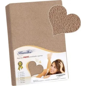 Prostěradlo Prostěradlo froté na vysokou matraci kávová