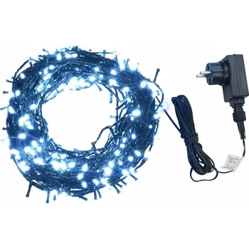 Vánoční osvětlení Světelný 100m řetěz 1000 LED studená bílá