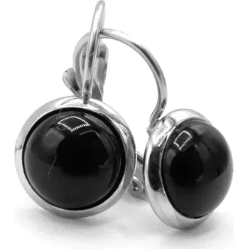 Náušnice Steel Jewelry Náušnice visací černé z chirurgické oceli NS220148 dárkové balení zdarma