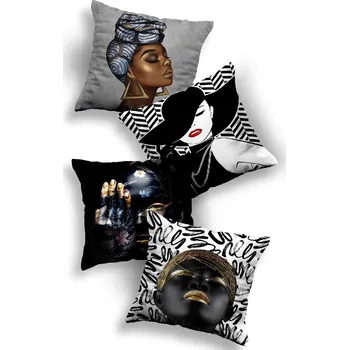 Povlak na dekorativní polštářek AKCE Povlak na polštář 43 x 43 cm MIX