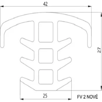 Těsnění pro motocykl Gumový těsnící profil pro FVP, mezera 19-23mm