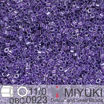 Korálek Korálky Miyuki Delica (fazetované) 11/0. Barva Sparkling Amethyst Lined Crystal Cut DBC0923. Balení 5g.