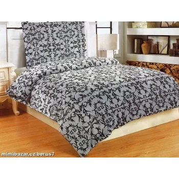 Povlečení POVLEČENÍ MIKROPLYŠ Exclusive ORNAMENT ŠEDÝ