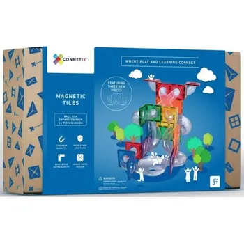 Kuličková dráha Connetix Magnetic Tiles Rainbow Ball Run Expansion Pack 66 ks