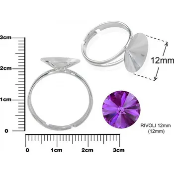 Prsten Prsten na RIVOLKY pr.12mm. Barva stříbrná.