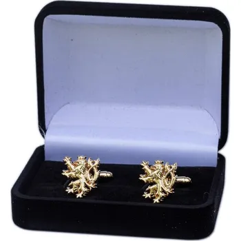 Kravata Manžetové knoflíky Český lev v krabičce - zlaté