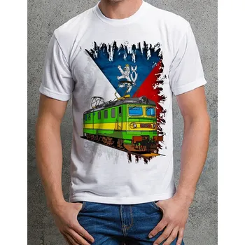 Pánské tričko tričko s lokomotivou č. 03 164
