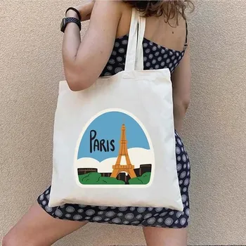 Taška přes rameno dámská, motivy Paříž a Eiffelova věž - 16