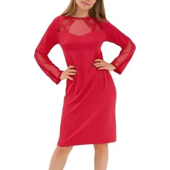 Dámská noční košile Dámská noční košilka Lisca 23388 Sympathy červená XL