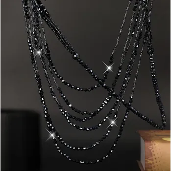 Náhrdelník B-TOP Módní dlouhý náhrdelník JOKER Druh barvy: Tmavě modrá