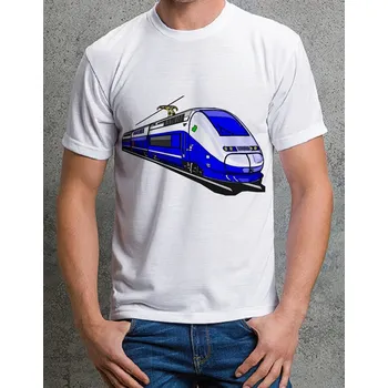 Pánské tričko tričko s lokomotivou TGV č.2 140