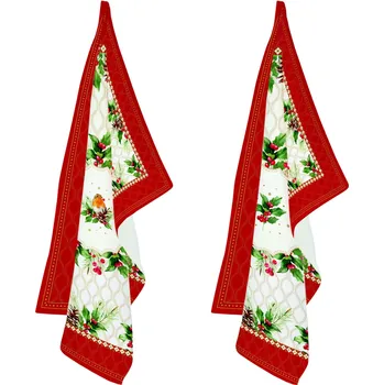 Utěrka Easy Life, Itálie Easy Life - Kuchyňské utěrky Christmas Berries - 50×70 cm