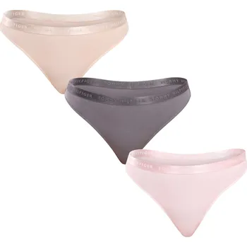 Kalhotky 3PACK dámská tanga Tommy Hilfiger nadrozměr vícebarevná (UW0UW04480 0R4) 3XL UW0UW04480 0R4 extrasize Možnost vrácení zboží ZDARMA do 120 dnů!